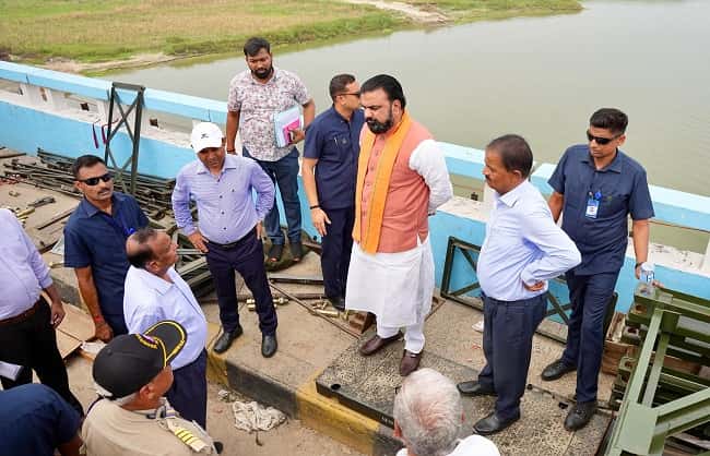 बिहार के मुख्यमंत्री सम्राट चौधरी रविवार को भागलपुर पहुंच  कर उन्होंने विक्रमशिला पुल का किया निरीक्षण 
